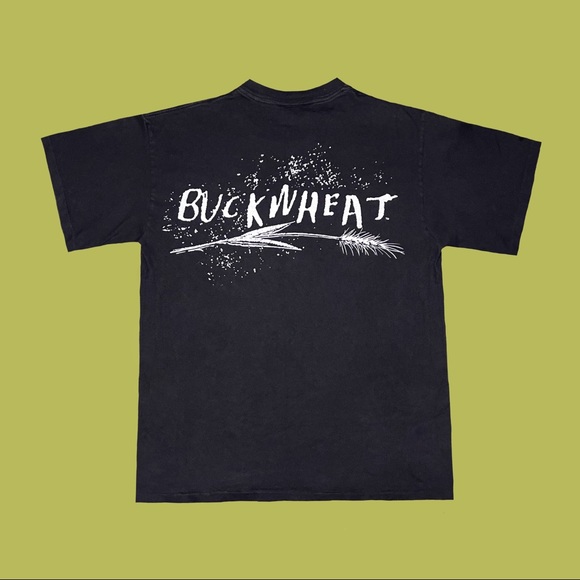 Rare graphic Vintage 1991 BuckWheat black, yellow, and a hint of purple t-shirt - Picture 3 of 4